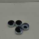 4PCS 2.44" Trailer Hub Cap,Trailer Axle Bearing Dust Cap Cup Grease Cover with 8 Rubber Plugs,Bolt Metal Trailer Axle Wheel Bearing and Hub Dust Caps for Most 5200 to 6000 Pound Axles Dexter