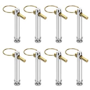 8 Pack S07070200 Tractor Top Link Pin Hitch Accessories kit for Top Link pin for use on Category 1 Tractor Hitch Replace 195589M1 AC339942