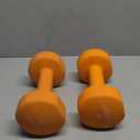 Yes4All Neoprene Coated Dumbbell Hand Weight Sets of 2 - Multiple Weight Options with 15 Colors, Anti-roll, Anti-Slip, Hexagon Shape (M. Dark Orange - 15lbs - Pair)