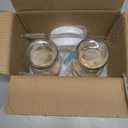 Birity 24oz Glass Cups with Lids and Straws,Glass Tumbler with Handle,2 setReusable Glass Ice Coffee Cups with Lid and Straw for Smoothies,Tea,Juice,Boba Cup for Cold & Hot Drinks,Travel Cup