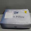 White Goose Down Pillow - 1050+ Fill Power, 800 Thread Count Cotton Shell, Pillow for Neck Pain Relief (1 Pack, 20"x31")