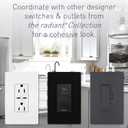 Legrand radiant RCD33WCC6 15 Amp Combination 2-in-1 Decorator Rocker Light Switch, Two 3-Way Switches, White (1 Count)