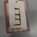 WNYUJOY Baby Girls Floral Hair Bows Clips, 4Pcs Glitter Gold Flower Hair Barrettes Alligator Clips, Hair Accessories for Toddlers Kids Teens