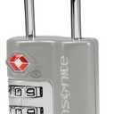 Samsonite 3-Dial Combination Lock, TSA Approved Travel Lock, Light Grey