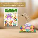 2 x BlinkWishes First Birthday Gifts, Baby 1st Birthday Wooden Decor, 3D Pop-Out Card Alternative, Laser-Cut Wood Tabletop Keepsake, Freestanding Tiered Tray Ornament, Gift for Baby Girls Boys