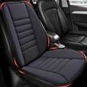 MYFAMIREA Car Seat Cushion and Back Support Pillow 1.2'' Thick Memory Foam Desk Chair Cushion Back Support for Automotive Seat Driver, Travel, Leg Back Pain Relief, Washable Adjustable, Dark Gray