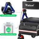 Walkers for Seniors, Rollator Walker with Seat, Walkers for Seniors with seat, 350 lb Capacity,with 8'' Big Wheels, Rolling Walker (Blue)