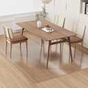 Clear Plastic Area Mat for Under Dining Table, 8'10' Large No Slip Waterproof Vinyl Area Rug for Home, Anti-Spill Hard Floor Protector Cover, Splat Mat for Under High Chair, Easy Clean Floor Mat