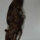 Women's Synthetic Wavy Ponytail Extension, 22 Inch, Dark Brown Mix Caramel Brown