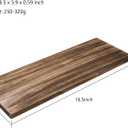 Multifunction Unfinished Wood, Wood for Crafts, Signs, Wall Decorations, Storage Shelves, 16.5" x 5.9" x 0.59", Set of 3, Carbonized Black, Blank Wood Signs for Front Door