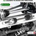 2 pcs Front CV Axle Shaft Assembly fits for Nissan Altima 07-12 (only for Automatic CVT Trans), 2013 Altima Only for Coupe BodyType, 08-13 Rogue FWD Only, 14-15 Rogue Select FWD (Only fit for FWD)
