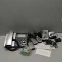 AT&T CL84307 Dect 6.0 Expandable Corded/Cordless Phone with Smart Call Blocker, Silver/Black with 3 Handsets