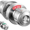 BrightRow Commercial Bathroom Door Handle with Indicator Lock Privacy Door Handle Vacant Occupied Commercial Lock for Public Restroom Bathroom Office Bedroom