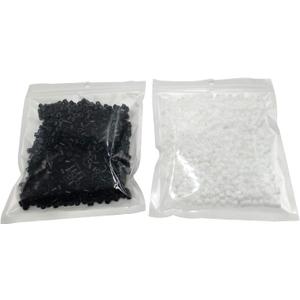 LGEGE 1000 White and 1000 Black Beads for Children's Birthdays and Holidays, Great Gift, Pixel Art Project, Compatible with Perler Melty Iron Hama Pegboards