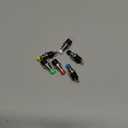 DIYhz 6Pcs Self-Locking SPST Latching Type Dash ON/Off Push Button Switch AC 250V/3A 6 Colors