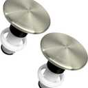 972-098J Plumbing-Equipment Brushed Nickel Drain Sink Stopper, Drain Sink Plug Part Push & Seal Drain Stopper Assembly
