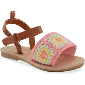 Carter's Unisex-Child Kaida Sandal (4 Toddler, Brown/Pink)