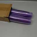 Homy Feel 10 Oz Purple Glitter Plastic Cups - 50PCS Disposable Cocktail & Wine Cups for Wedding Party