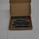 Ravinte Hardware 10 Pack Matte Black Cabinet Pulls, 5 Inch (128mm) Hole Center Zinc Alloy Drawer Handles for Kitchen Cabinets, Cupboards, Dressers, Square Solid Metal Hardware