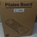 Pilates Board,Multifunctional Rebound Abdominal Board,Foldable Pilates Reformer Set, Ab Core Trainer Machine,Ab Exercise Board,Abs Workout Equipment for Women Home Gym Equipment (Black)