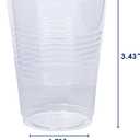 JOLLY CHEF 300 Pack 7 oz Clear Plastic Cups,7 Ounce Disposable Cups for Parties, Picnics, BBQs, Travel, and Events