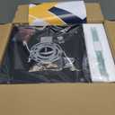 Asnxcju Modern Outdoor Ceiling Light Fixtures, 2-Light Black Flush Mount Light Fixtures with Clear Glass Shade, Farmhouse Square Ceiling Lighting for Porch Bathroom Kitchen (Bulbs Not Included)