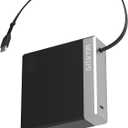 Gitryin 140W Retractable Laptop Charger Block for MacBook Multiple Devices, 2-Port Compact USB C Charger with 31.5in Type C Cable, Fast GaN Charger for MacBook,iPad,iPhone 17/16 Series,Travel, Black