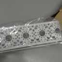 Napkin Holder for Table, Metal Organizer with Heavy Duty Arm Iron Ball, and Vintage Sunflower Edging for Kitchen, Home, Countertop, Farmhouse, Bar, Restaurant (White Iron)