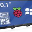 10.1 Inch Raspberry Pi Screen 1024x600 HDMI Monitor IPS Screen Display Secondary Monitor Extend Monitor for Raspberry Pi 5/4/3/2/Zero/B/B+ Win11/10/8/7, (Non-Touch), Driver Free