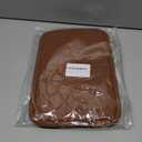 Car Armrest Box Cover Diamond Quilted Grade Leather Console Organizer Car with Side Storage Pocket Universal Vehicle Middle Console Cover, Most Vehicle, SUV, Truck (Orange)