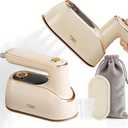 Travel Steamer for Clothes Portable Rotary Garment Iron 1200W Small Travel Steam Iron for Home, Dorm, College, 150ml Water Tank, Foldable Wrinkle Remover 120V, 1 Piece