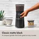 OXO Brew Conical Burr Grinder - Matte Black, Stainless Steel Burrs, One-Touch Automatic Smart Grind