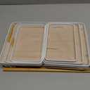 SONGMICS Cabinet Organizer Shelf, Set of 3 Kitchen Counter Shelves, Kitchen Storage, Spice Rack, Stackable, Expandable, Cloud White and Natural Beige UKCS014YL02