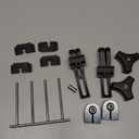 Truck Tonneau Cover Replacement and Accessories Part Kit for Hard Tri-fold & Quad-fold Truck Bed Cover Include Nut, T-Bolt and Tonneau Cover Clamp, 2X Rear Clamp