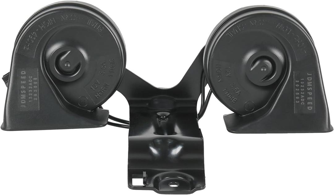 Horn Assembly with Bracket Dual Electric Horn Compatible with Ford Explorer Police Interceptor Utility 2016-2019 2.3L L4 3.5L 3.7L V6 Replaces# GB5Z-13832-A