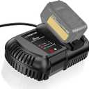 DCB1106 6AMP Super Fast Charger Compatible for DeWalt 20V/60V Max Battery DCB206 DCB208 DCB205 DCB606 DCB609 DCB612 DCB182 DCB183, Compatible with DeWalt 20V Charger DCB104 DCB107 DCB115 DCB118