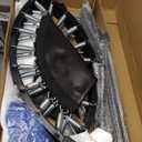 CLORIS 40in Folding Trampoline Trampoline Rebounder Trampoline Fitness Trampoline with Adjustable Foam Handle, with safty Padded Cover Best Gift.