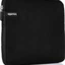 Amazon Basics 11.6 inch Laptop Sleeve, Protective Case with Zipper - Black