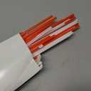 Potchen 50 Pcs Plastic Straws Disposable Drinking Straw Bulk for Summer Hawaii Game Fruit Party Supplies(Red,White,Christmas Hat)