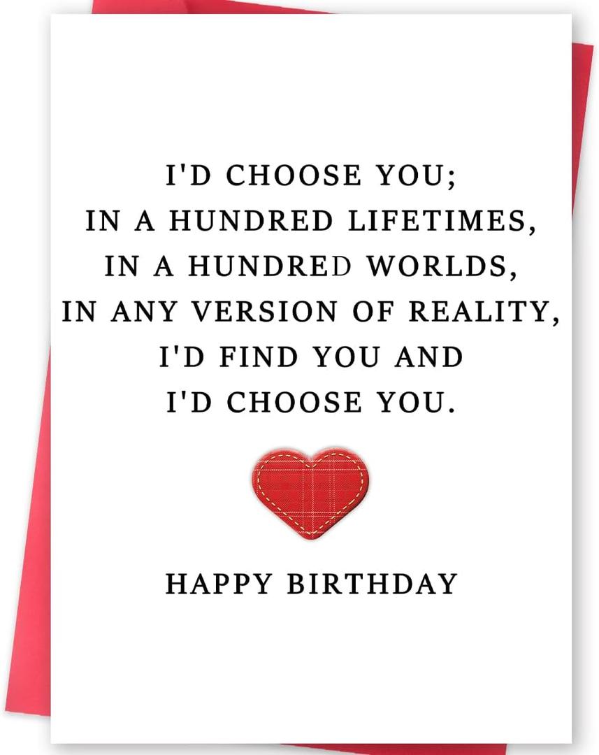 3 x Funny Birthday Card for Husband Wife Boyfriend Girlfriend, Sweet Birthday Cards Gifts for Men Women Him Her