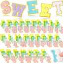 Yilloog 156 Pcs Glitter Self Adhesive Letters Chenille Clothing Patches Embroidered Repair Fuzzy Patches Alphabet Gold Trimmed Preppy Clothing Badges Sewing Appliques(Colorful Style)