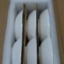 ZENFUN Set of 3 Porcelain Appetizer Platter with 4 Compartment, Flowershaped Candy and Nut Serving Tray Snack Serving Plate Dishes for Vegetables, Fruit, Dessert, 8.5'' x 8.5'', White