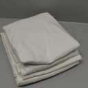 Amazon Basics Lightweight Super Soft, Wrinkle-Free, Breathable Microfiber 4 Piece Bed Sheet Set with 14-Inch Deep Pockets, Queen, Cream, Solid