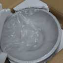 LIN CHUAN Large Decorative Bowl, Fruit Bowl for Kitchen Counter, Modern Resin Bowl for Home Decor, Key Holder for Entry Table, Grey (Gray)