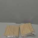 TOYANDONA 100pcs Wooden Dowel Rods, 4 x 1/5 Inch Unfinished Natural Wood Dowel Sticks for Crafts and DIY