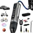 AUTOPALS 6 in 1 Cordless Car Portable Vacuum Cleaner, 150PSI Inflator, Air Pump with Pressure Gauge, Lighting, Jump-Start, Type-C Charging, LED Display, Multi-Nozzles for Car, Home, Office