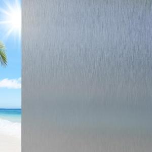 Coavas Window Privacy Film Static Cling, Non-Adhesive Removable Privacy Window Film, Frosted Glass UV Blocking Window Tint for Home, Office, Bathroom (Gray 17.5 x 78.7 in)