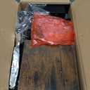 Creso hom Narrow Side Table with Charging Station and LED Light, End Table with 1 Fabric Drawer, Skinny Nightstand with USB Ports & Type-C, Slim Bedside Table for Bedroom, Living Room, Rustic Brown