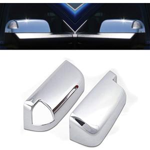 Chrome Towing Door Mirror Overlay Covers with Signal Opens Compatible with 2010-2018 RAM 1500+2500+3500