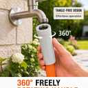 Garden Hose 100FT, All-Weather Durable Water Hose with Leak-Proof Connectors, Tangle-Resistant Flexible Design, Easy Storage and Coiling, Multi-Purpose for Gardening and Outdoor Use.